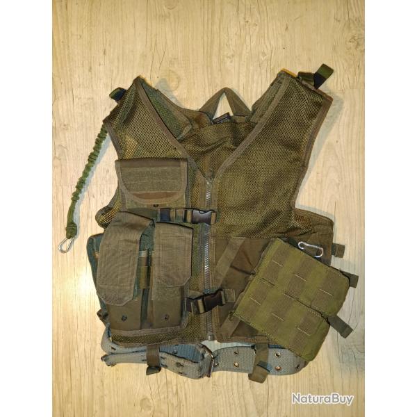 gilet  tactique airsoft vert