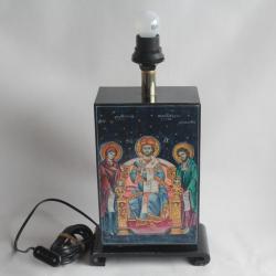 Pied de lampe peint Icône orthodoxe