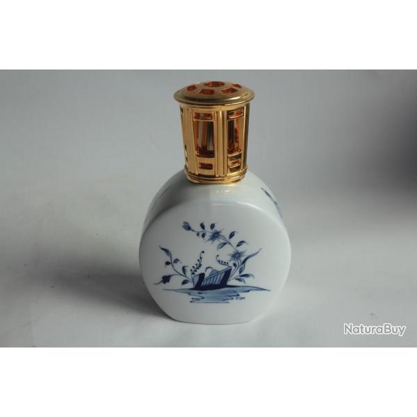 Lampe Berger porcelaine Modle exclusif 1999 CCLB bleu d'Arras