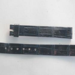 PATEK PHILIPPE Bracelet montre cuir bleu 12/11 mm