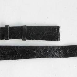PATEK PHILIPPE Bracelet montre cuir noir 18 mm