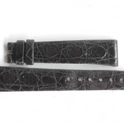 PATEK PHILIPPE Bracelet montre cuir noir 18 mm
