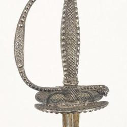 ÉPEE D'OFFICIER EN ARGENT MARQUE JUSTICIA FRANCE ANCIENNE MONARCHIE RÈGNE DE LOUIS XVI Collection Fr