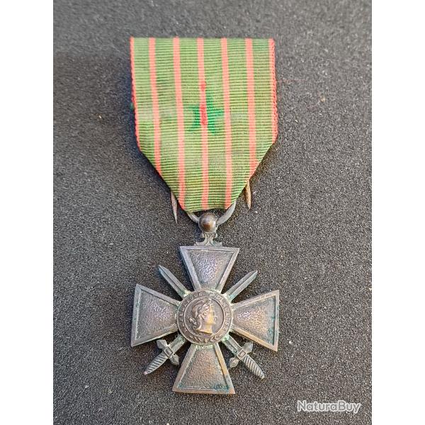 Mdaille militaire - Croix de Guerre 1914 - 1917 avec une citation  l'ordre du rgiment