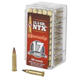 BOITE DE 50 CARTOUCHES HORNADY NTX CAL.17HMR 15GR