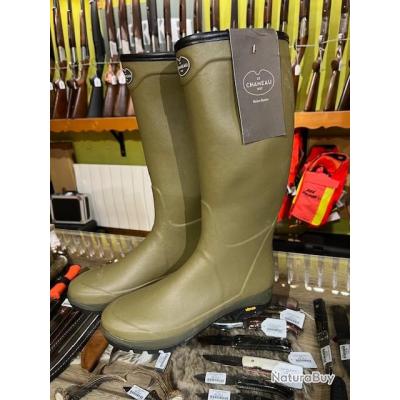 Bottes Le Chameau Country Cross – Imperméables Néoprène – Taille UK 11 / EU 46 – Vertes – Occasion