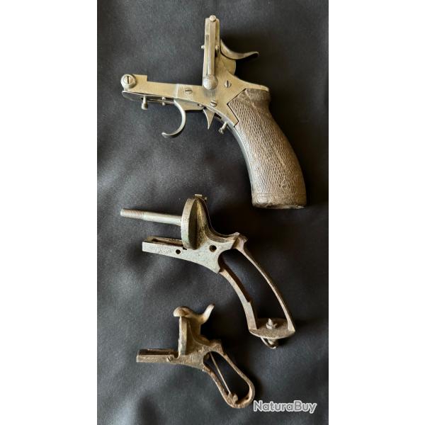 Lots de 3 carcasses de revolvers 1 sans prix de rserve !