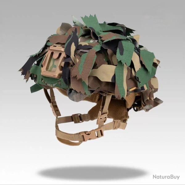 Couvre-Casque Ghillie 3D Type A-23 - M81 WoodLand