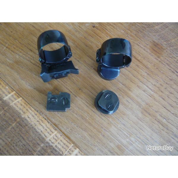 Montage Steyr Mannlicher complet, colliers 25,4/26 mm, tat top !!!