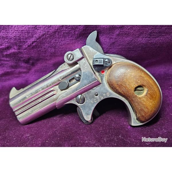 Pistolet Type Derringer, Rohm RG17 Chrome, 1970, cal. 38sp, Allemagne, Catgorie B