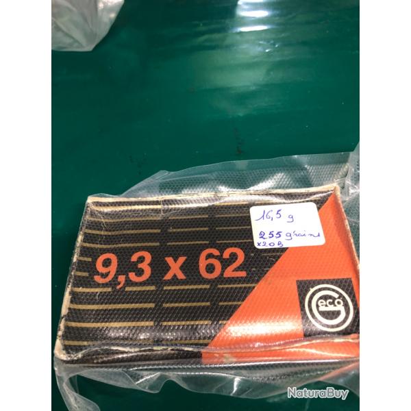 BALLES 9,3 X 62 GECO