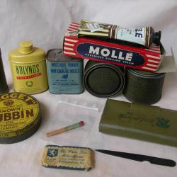 WW2 US LOT 11 ÉLÉMENTS D'HYGIÈNE/DIVERS DU SOLDAT MILITAIRE AMÉRICAIN ( 39-45 ) LOT 1