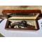 petites annonces chasse pêche : Pistolet à silex italien garnitures argent massif