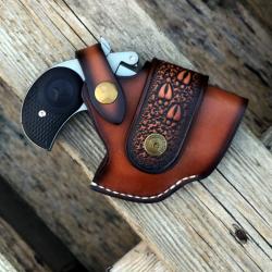 Tourbon-Holster d'arme de poing en cuir fait à la main pour Bond Arms, 357 .22 LIVRAISON GRATUITE