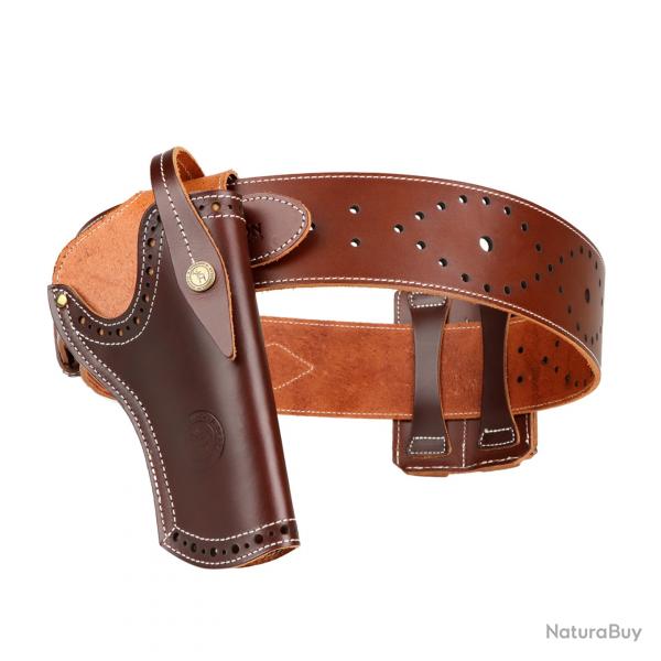 Tourbon-Sac de taille avec deux poches  pince  balles en cuir de haute qualit