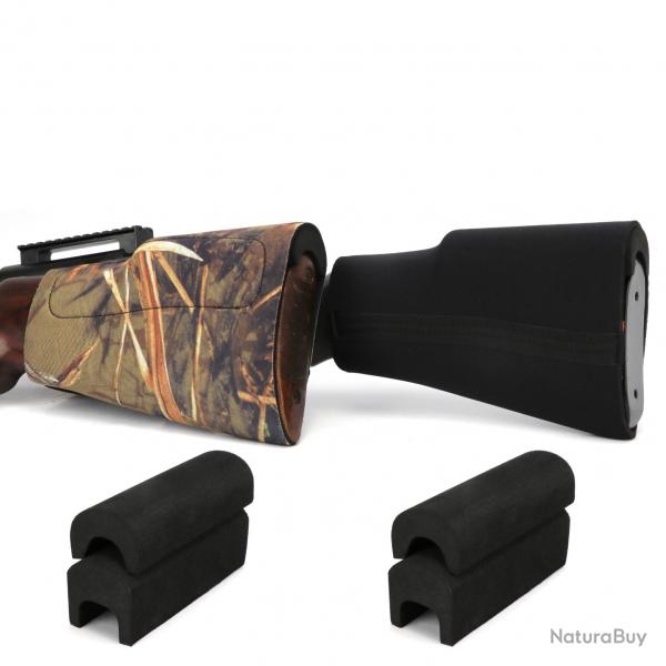 Tourbon-Couverture en noprne pour crosse de fusil avec 3 coussinets, camouflage LIVRAISON GRATUITE