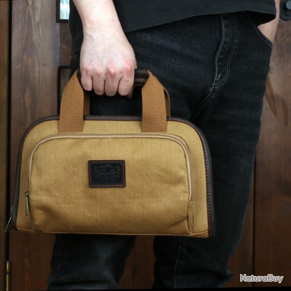 Tourbon-sac de rangement pour arme de poing avec fentes pour munitions