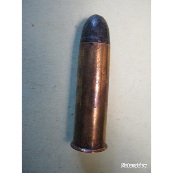 Une cartouche 12,7 x 45 R Remington Pontifical  fabrication laiton extrud culot Mauser