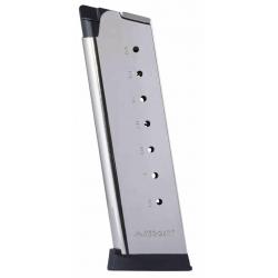 Chargeur MEC-GAR 1911 Full Size .45 ACP avec Talon (Noir ou Nickel) 1911 Full Size - 8 coups - Nicke