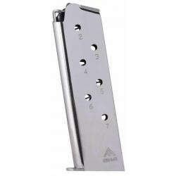 Chargeur MEC-GAR 1911 Full Size .45 ACP avec Talon (Noir ou Nickel) 1911 Full Size - 7 coups - Nicke