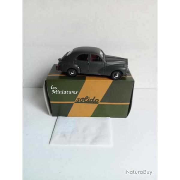 solido France militaire la peugeot 203 neuf 1/43 avec accessoires