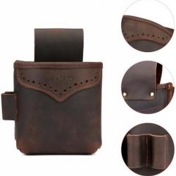 Pochette de Ceinture en Cuir véritable pour Cartouches de Calibre 12 pour munitions et tir