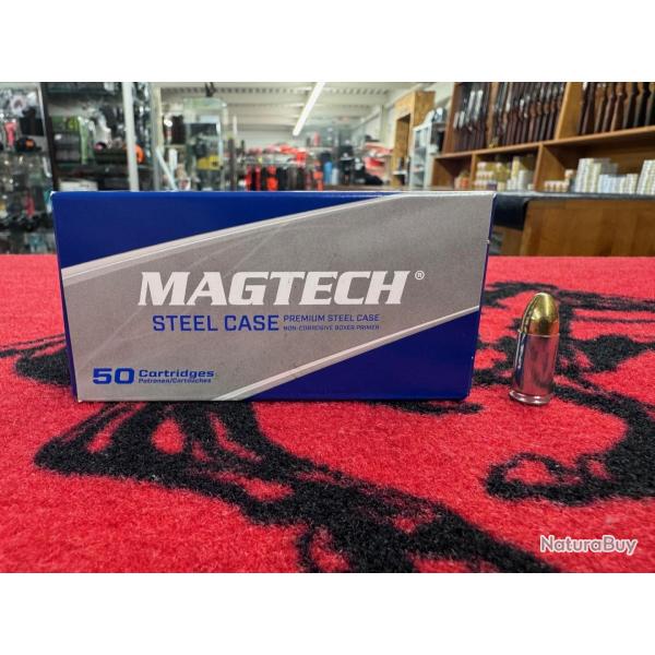 Magtech FMJ Steel Case 9 mm 124 grs x 1000