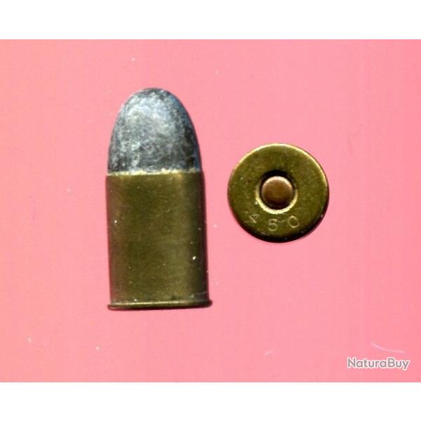 .450 BullDog - balle plomb arrondie - marquage 450 (1)