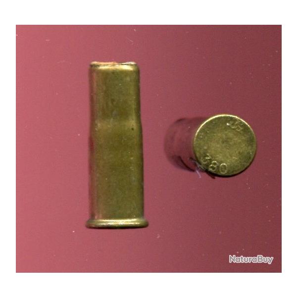 .380 Bull Dog  grenaille - long tui laiton bouteill - marquage : GG 380 - amorce centrale interne