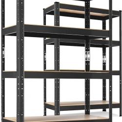Lot de 2 étagères de Stockage, étagère pour Charges Lourdes, étagère de Cave, Charge maximale 700 kg
