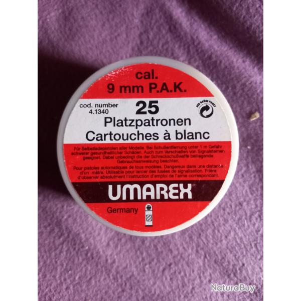 Boite carrouche 9mm blanc umarex 9 MM alarme
