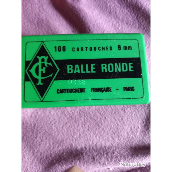 Balles 9mm flobert rondes bote neuve 9 mm