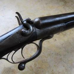 fusil chasse Allemand cal 16 16/65  percu centrale talon crosse corne épais démontage clavette