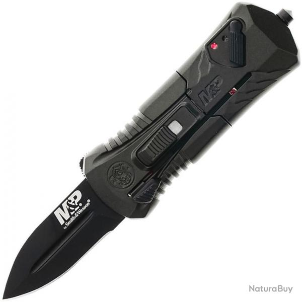 Couteau Smith&Wesson M&P OTF Compact Automatique Lame Spear Point Acier AUS-8 Manche Alu SW1219171