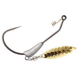 Hameçon texan Plombé Zappu Blading Pile Driver 5/0 Palette Argent