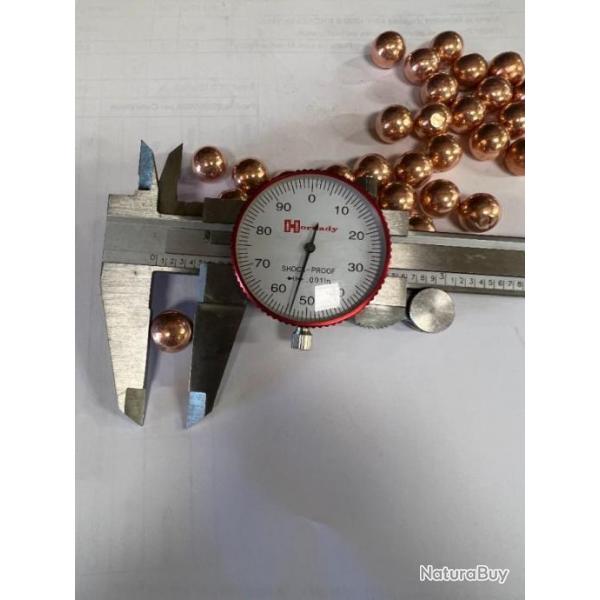 Manu le fabricant d'ogives MPF 500 Balles Rondes  454 TMJE projectiles plombs cuivrs