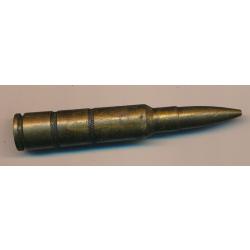 (5934) UNE 7,5x55 MANIPULATION A 2 CANNELURE TYPE Lieutenant , monobloc laiton ww2