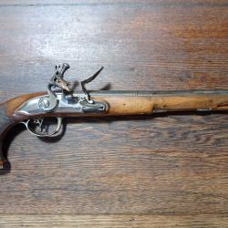 Beau pistolet à silex espagnol officier - Esquibel Madrid - vers 1800 Napoléon 1er empire - TBE