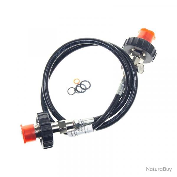 Raccord lyre Doube DIN - Jonction 2 bouteilles plonge + Purge - DUKE