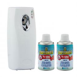Pack diffuseur insecticide Coopermatic avec 2 recharges incluses