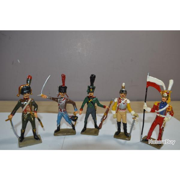 Figurine / lot  de 5  soldats de Plomb Starlux Napolon empire   (24)