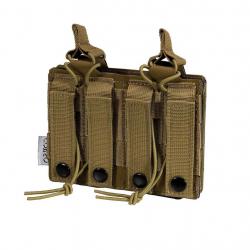 POCHE PORTE-CHARGEURS DOUBLE M4 DAGGER MK1 LASER - CORSO TACTICAL COYOTE