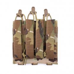 POCHE PORTE-CHARGEURS TRIPLE MP5/MP7 DAGGER LASER - CORSO TACTICAL MULTICAM