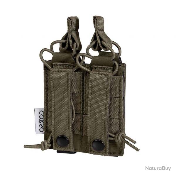 POCHE PORTE-CHARGEURS DOUBLE POUR PISTOLET DAGGER MK1 LASER - CORSO TACTICAL RANGER GREEN