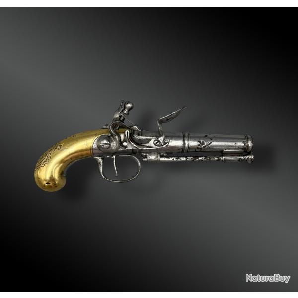 PISTOLET  coffre - Maastricht, Pays-Bas - XIXme sicle