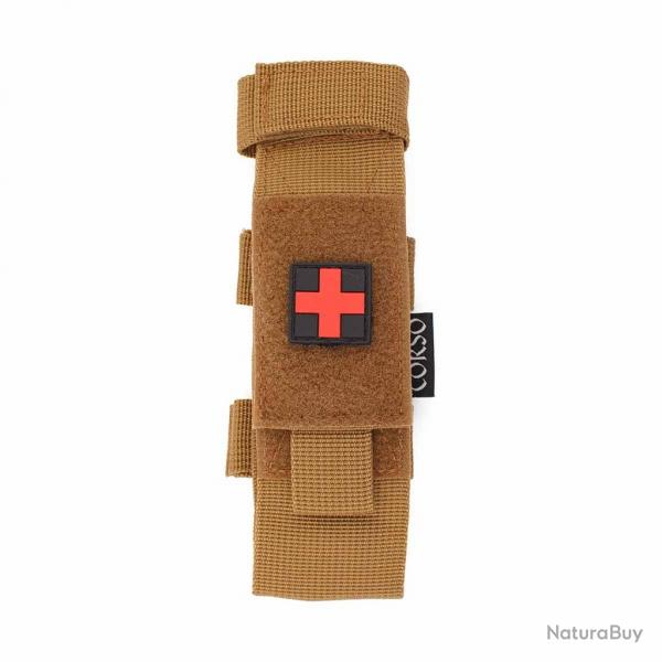 POCHETTE PORTE-TOURNIQUET ET CISEAUX MOLLE - CORSO TACTICAL COYOTE