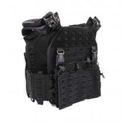 GILET TACTIQUE PORTE-PLAQUES DRAKE MK4 - CORSO TACTICAL NOIR