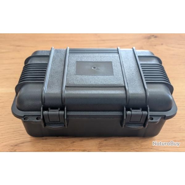 MALETTE TRANSPORT ABS POUR ARME DE POING 4 COUCHES DE MOUSSE DONT UNE MODULABLE A LA FORME DE L'ARME