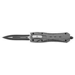 Couteau automatique OTF manche carbone  double tranchant