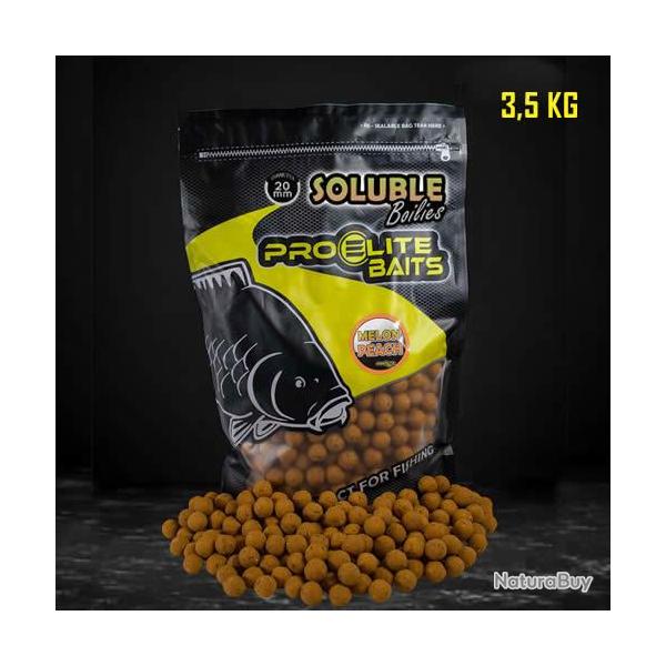Bouillettes Soluble Pro Elite Baits Melon & Peach 20mm 3.5Kg